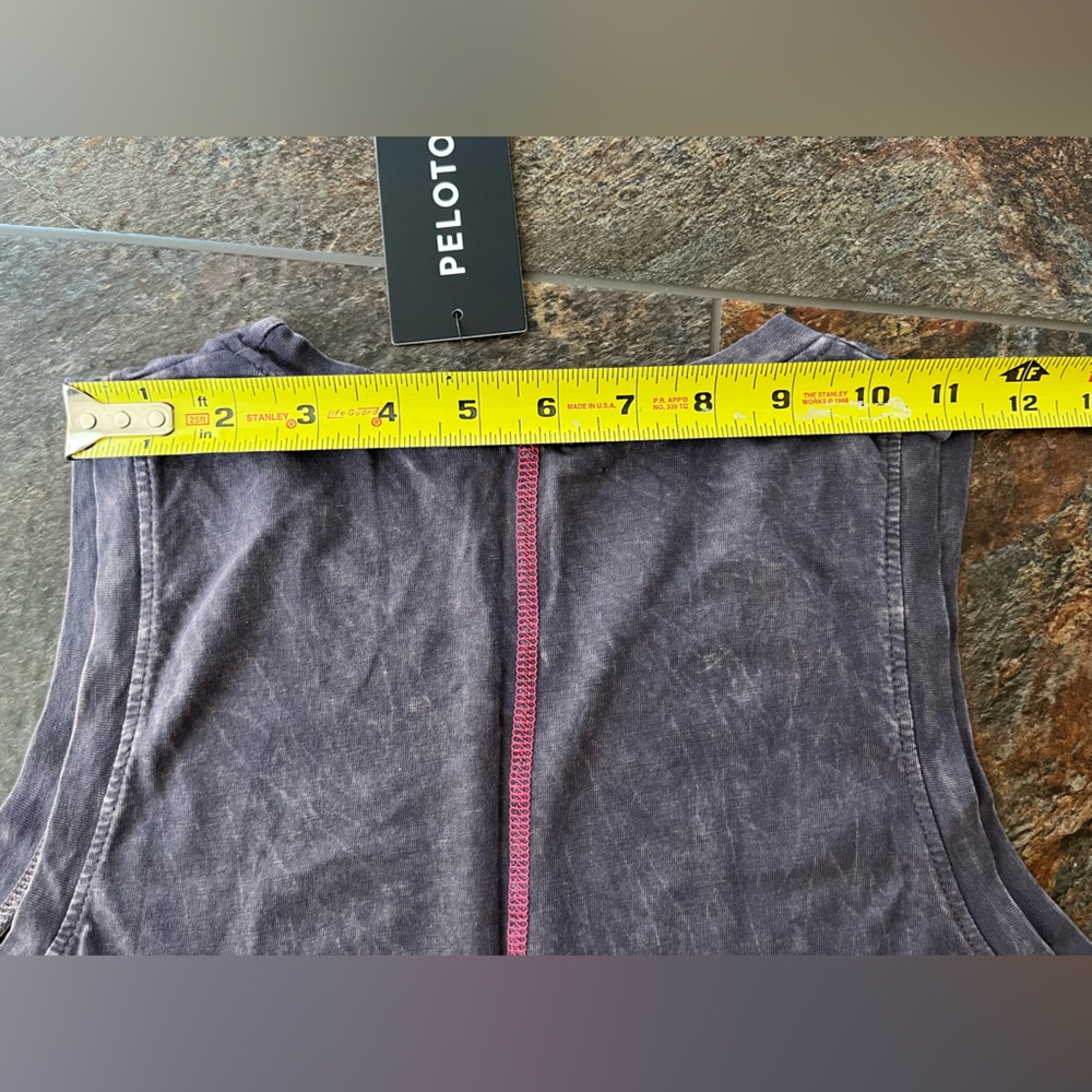 New women’s Peloton gray Latitude active work out muscle tank top. Size XS. - Picture 12 of 14